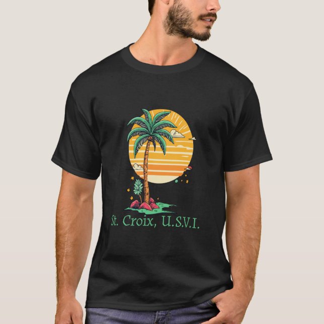 T-shirt St. Croix usvi US Virgin Island Souvenir Vacation  (Devant)
