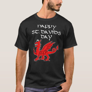 T-shirt St Davids Day 2022 Gallois Dragon Wales
