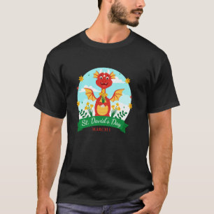 T-shirt St Davids Day Pays de Galles Dydd Gwyl Dewi Cute D