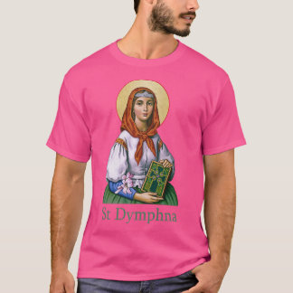 T-shirt St Dymphna Pureté Lily Patron Saint Santé mentale