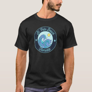 T-shirt St E Beach Fl Florida Souvenir Nautique Surfer Gra