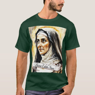T-shirt St Edith Stein Église catholique Saints Gi religie