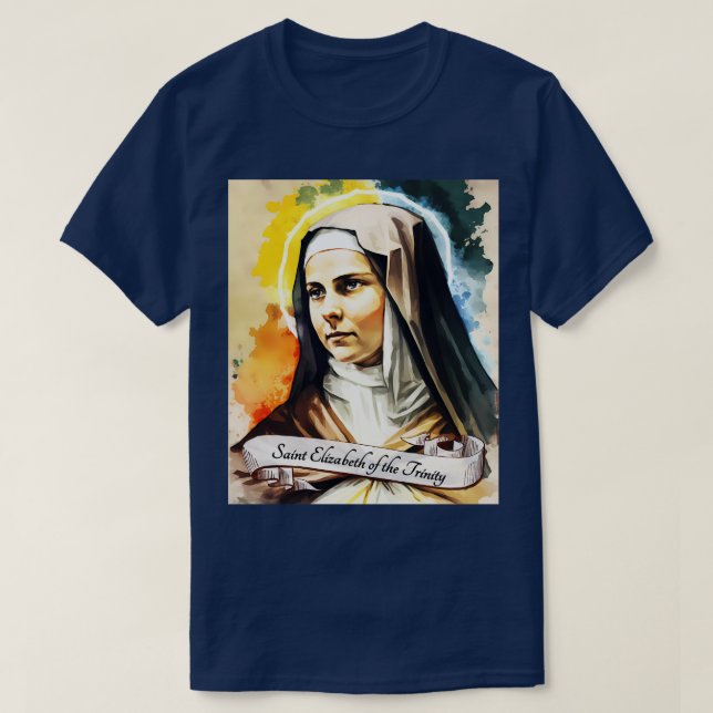 T-shirt St Elizabeth de la Trinité Église catholique des S (Design devant)