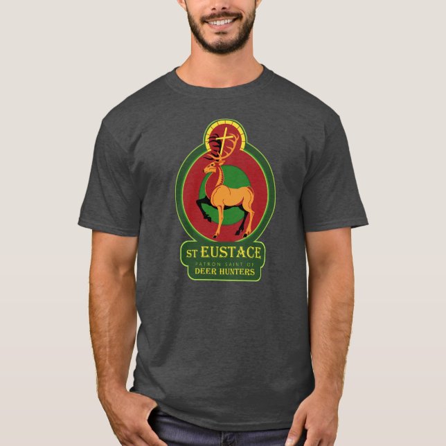 T-shirt St Eustace, martyre, saint patron des chasseurs de (Devant)