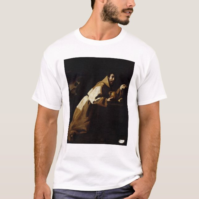T-shirt St Francis dans la méditation, 1639 (Devant)