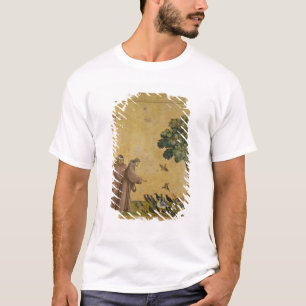 T-shirt St Francis d'Assisi prêchant aux oiseaux
