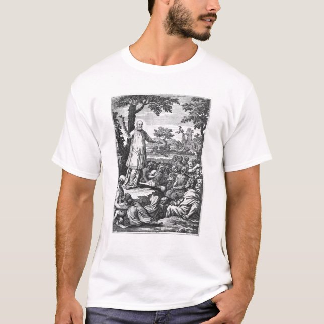 T-shirt St Francis des ventes prêchant au (Devant)