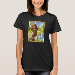 T-shirt St François d'Assise Patron des Animaux Catho