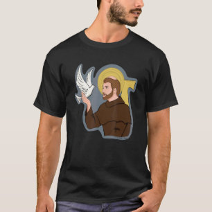T-shirt St François d'Assise Patron des animaux Catho