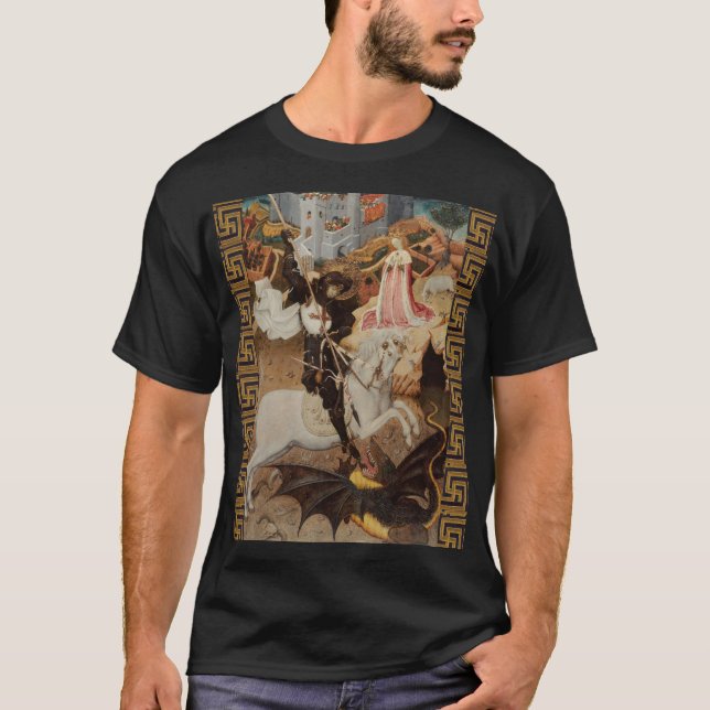 T-shirt St. George et le Dragon par Bernat Martorell (Devant)