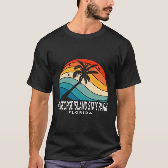 T-shirt St George Island State Park Floride Tropical Beach (Devant)
