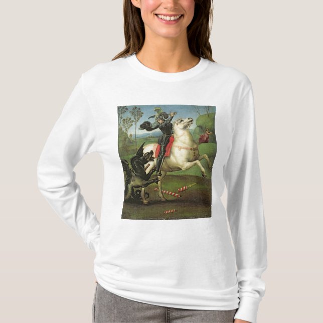 T-shirt St George luttant avec le dragon (Devant)