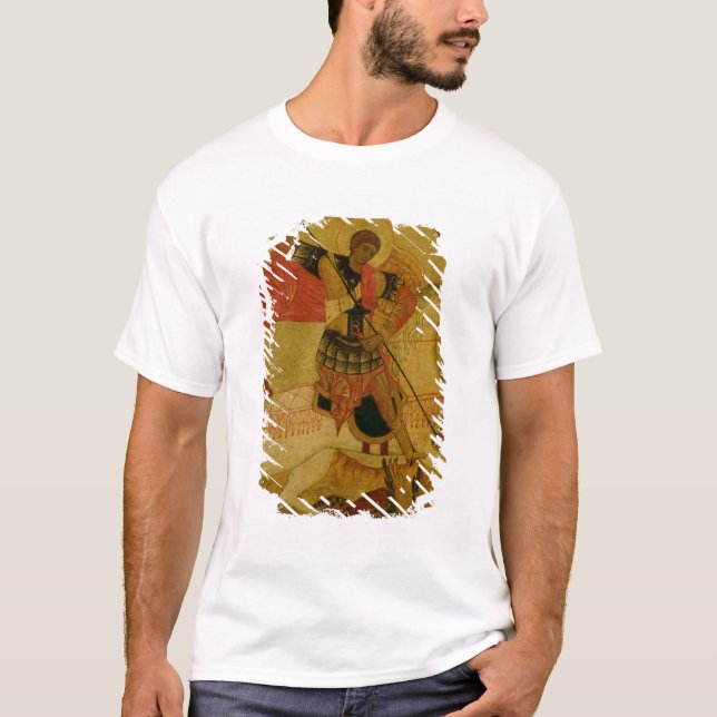 T-shirt St George massacrant le dragon (Devant)