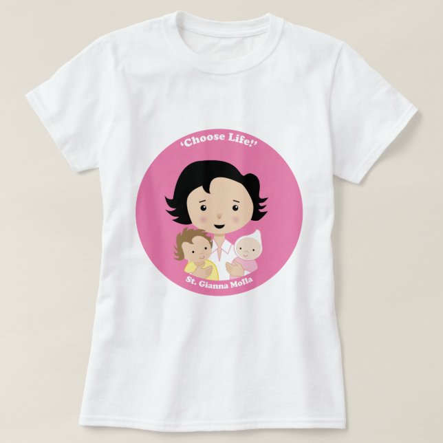 T-shirt St Gianna Molla (Design devant)