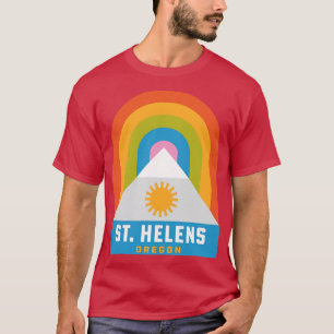 T-shirt St Helens Oregon Rainbow Camping Randonnée