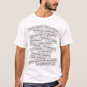 T-shirt St Ives - noms de rue