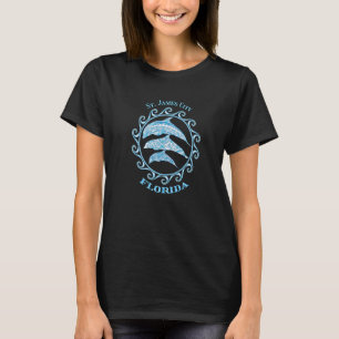 T-shirt St James City Florida Tribal Dolphins Océan Animal