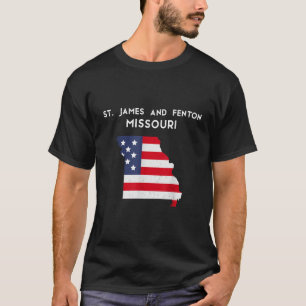 T-shirt St James et Fenton Missouri USA State America Tra