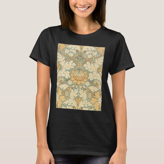 T-shirt St. James par William Morris, Acanthus Feuille (Devant)