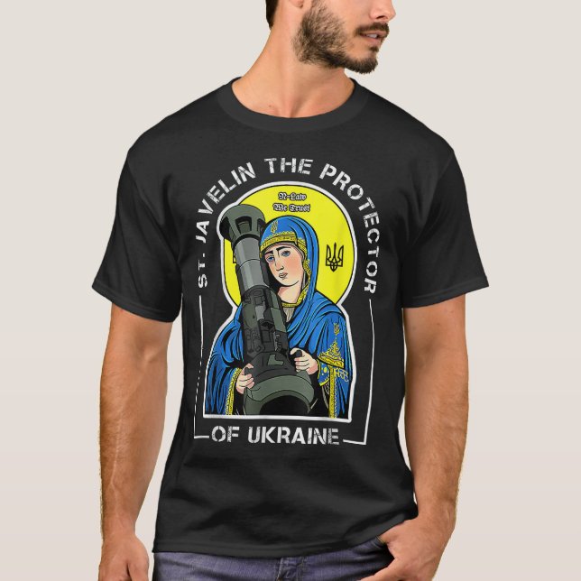 T-shirt St Javelin Le Protecteur de l'Ukraine (Devant)