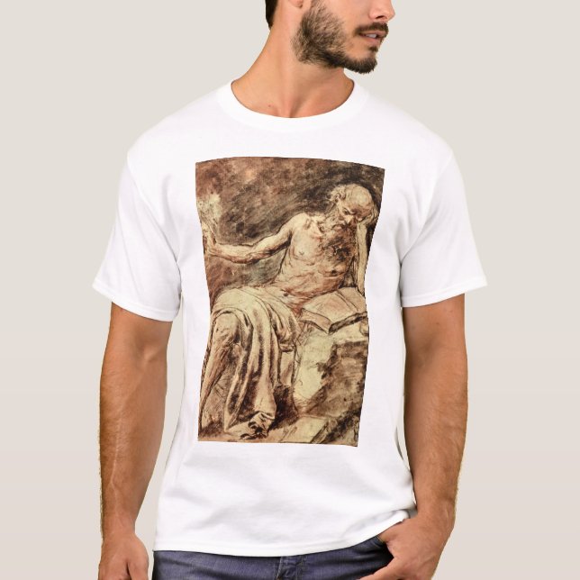 T-shirt St Jerome Writing', Antonio_Studies du maître (Devant)
