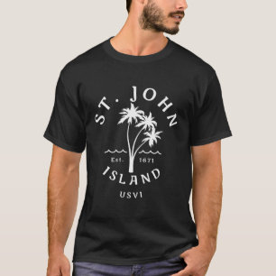 T-shirt St John Original Virgin Islands Beach Art