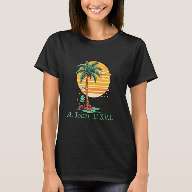 T-shirt St. John usvi US Virgin Island Souvenir Vacances R (Devant)