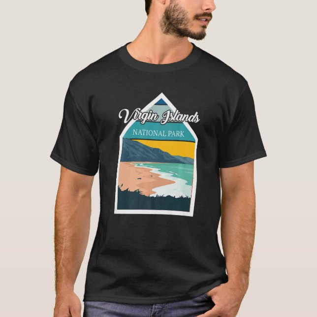 T-shirt St. John Virgin Islands National Park Souvenir Whi (Devant)