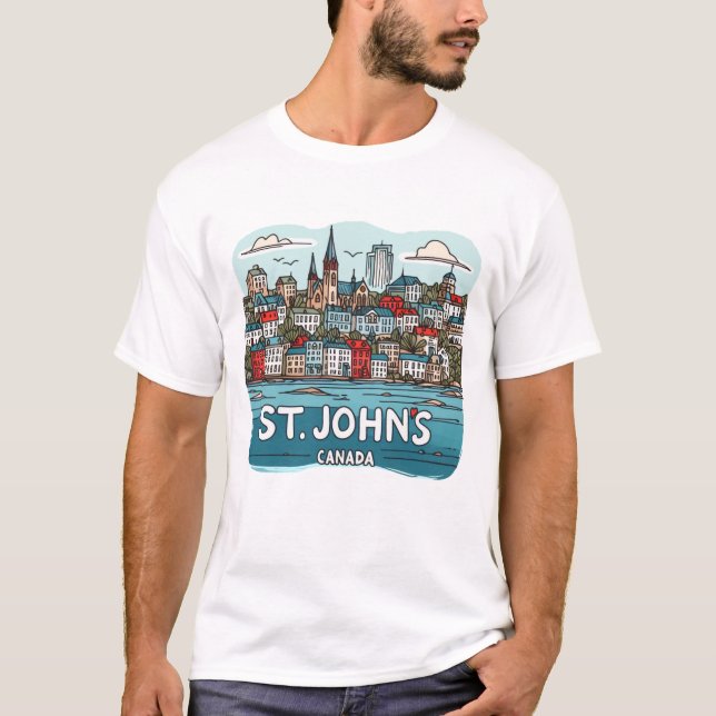T-shirt St. John's Terre-Neuve Canada (Devant)
