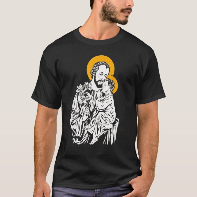 T-shirt St Joseph et Enfant Jésus Consecration 2021 Cathol (Devant)