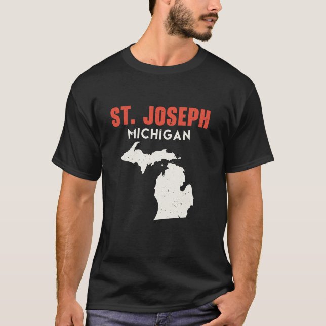 T-shirt St Joseph Michigan USA State America Travel Michig (Devant)