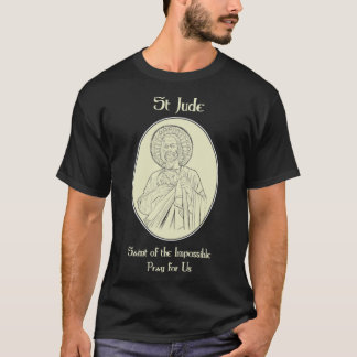 T-shirt St Jude Priez pour nous catholique Christian Saint