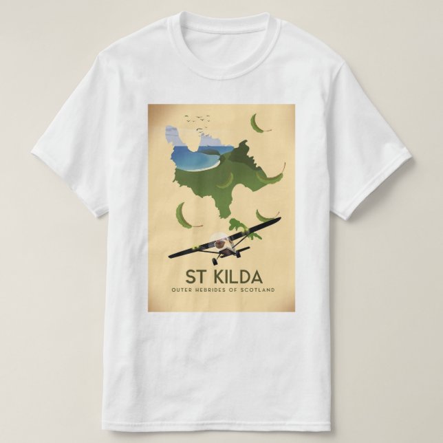 T-shirt St Kilda, Hébrides extérieures Ecosse (Design devant)