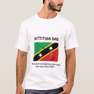 T-shirt ST KITTITIAN DAD Strong Courageux