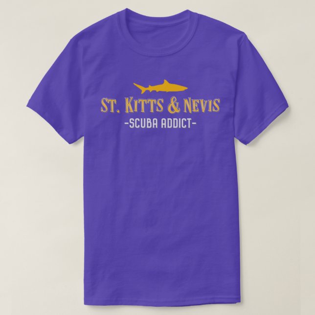 T-shirt St Kitts amp Nevis Plongée requin (Design devant)