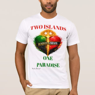 T-shirt ST. Kitts & Nevis coloré