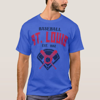 T-shirt St Louis Baseball Est 1882 Vintage Look Texte
