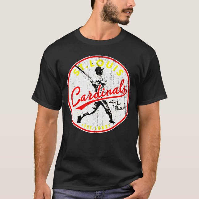 T-shirt St. Louis Cardinalsss Stan Musial (Devant)