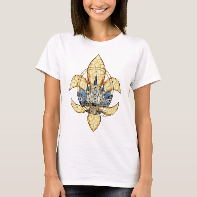 T-shirt St Louis Fleur de Lis (Devant)