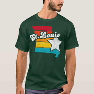 T-shirt St Louis Missouri Souvenir Vintage en détresse 1