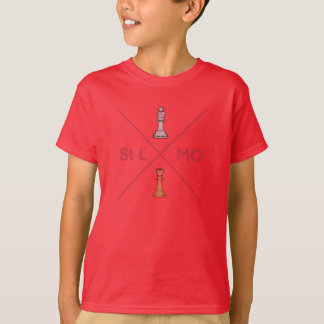 T-shirt St. Louis, MO est la capitale des échecs du monde