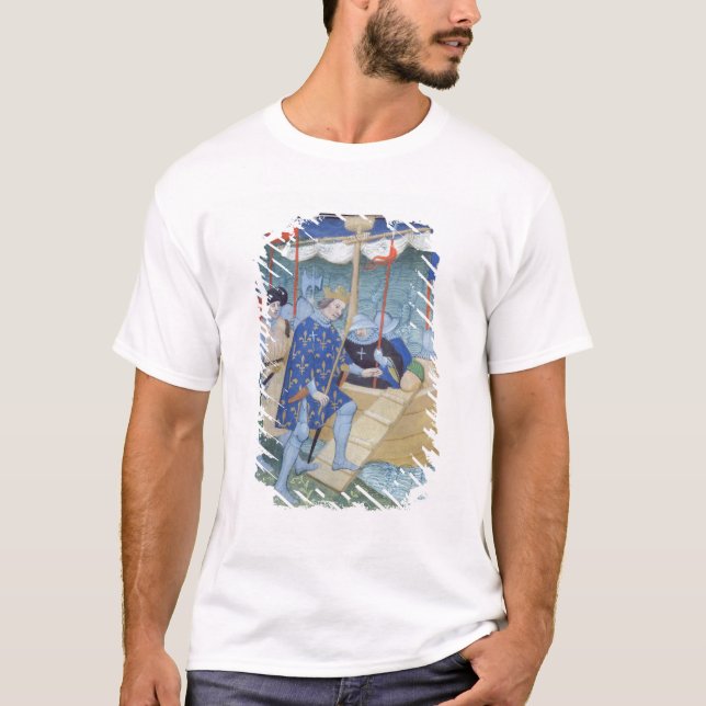 T-shirt St Louis s'embarquant pour les croisades (Devant)