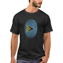 St. Lucia fingerprint flag