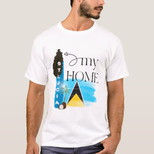 T-shirt St Lucia My Home