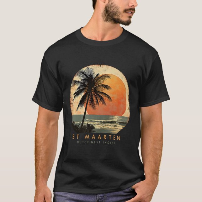 T-shirt St. Maarten Smx Beach Surfing Travel St. Martin Va (Devant)