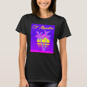 T-shirt St Maarten Travel Summer Vacances Plage