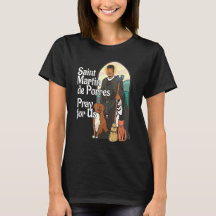 T-shirt St Martin De Porres Saints Noirs Africains-América