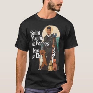T-shirt St Martin de Porres Saints noirs afro-américains