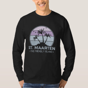 T-shirt St Martin Le sympathique rétro de l'île Sint Marti