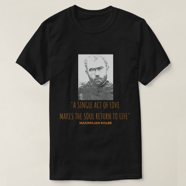 T-shirt St. Maximilian Kolbe (Design devant)